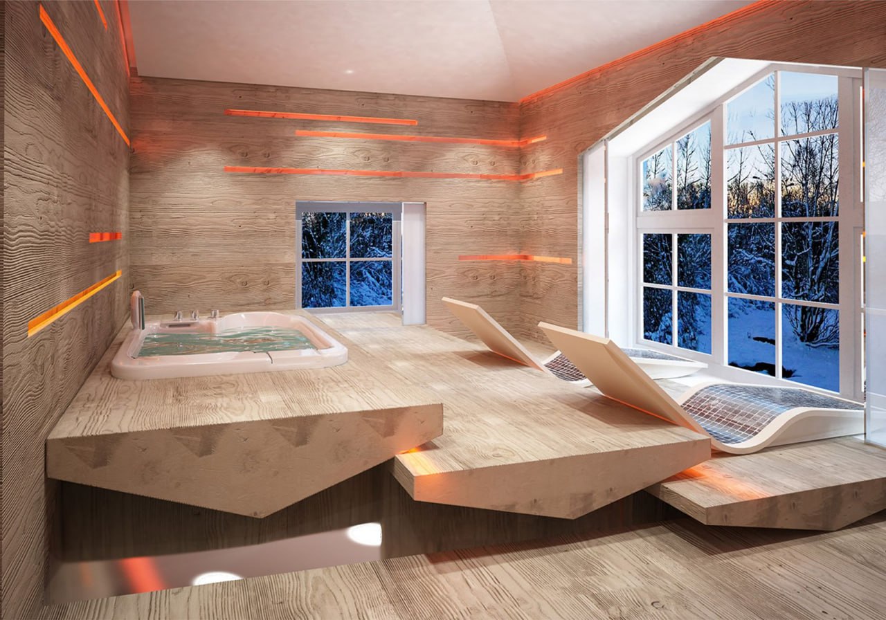 Дизайн интерьера со SPA-оттенками