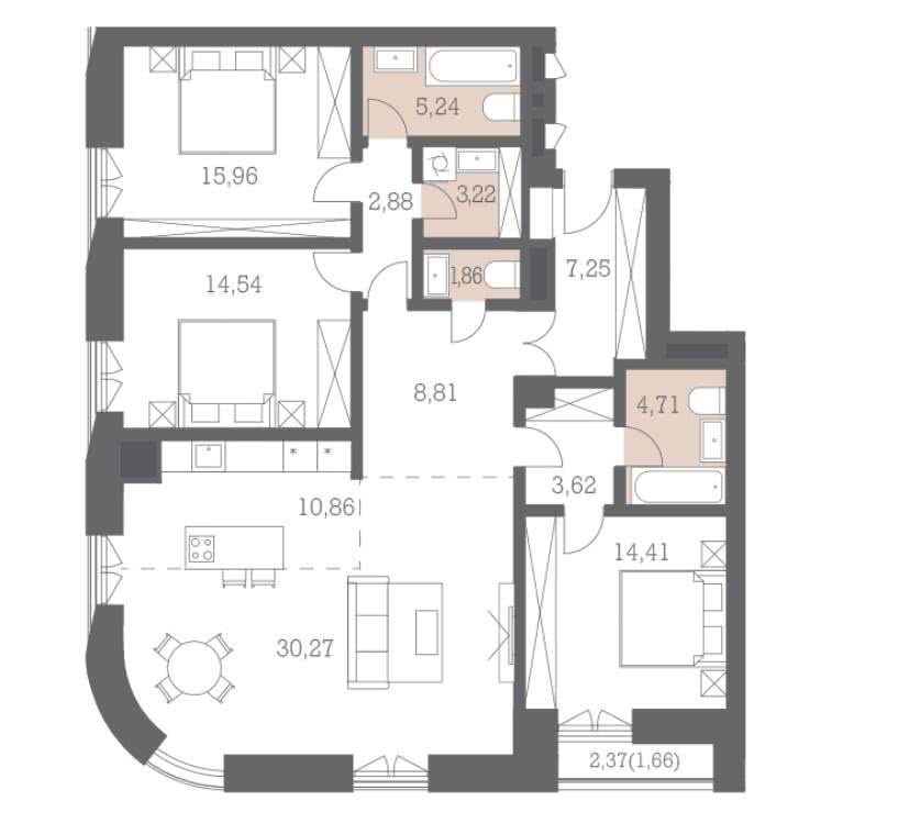 Планировка квартиры в квартале DEPO 9