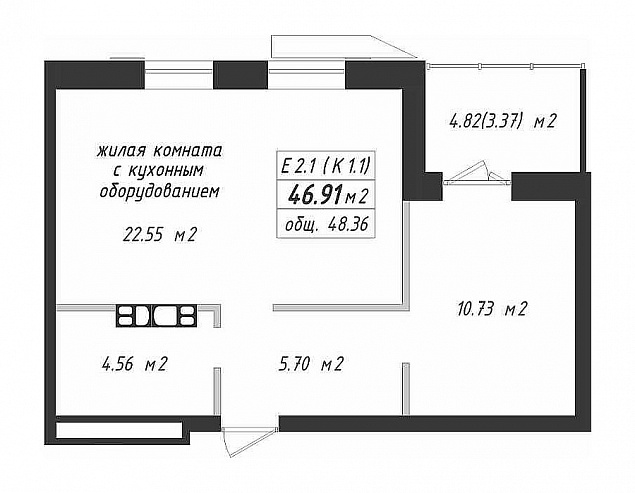 Планировка квартиры в Жилом комплексе